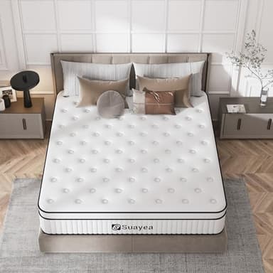 California King Mattress 12 Inch, Cal King Mattress in a Box, (Upgrade Strengthen) Hybrid Matterss with Pocket Spring and Soft Foam, Ultimate Motion Isolation, Strong Support, Medium Firm - Image 7