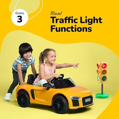 ArtCreativity Traffic Light - Teacher Classroom Must Haves Supplies, 8 Modes with Remote -Classroom Decor, Kindergarten Educational Lamp -Real Traffic Light Rotation Mode, Red Lights Green Lights Game - Image 8