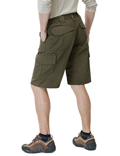 CQR Men's Quick Dry Stretch Hiking Cargo Shorts, Lightweight Water Resistant Tactical Casual, Golf & Outdoor with Pockets, Ripstop Tundra, 42 - Image 3