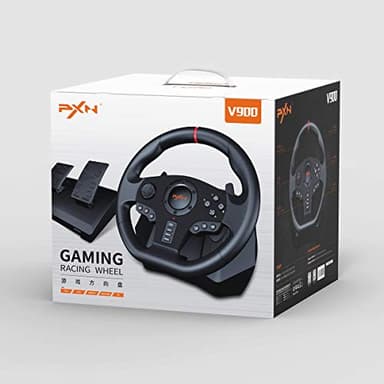 PXN V900 PC Steering Wheel Gaming - 270/900° Xbox Steering Wheel with Linear Pedals & Left and Right Dual Vibration for PS4, PC, Xbox One, Xbox Series X|S, Switch - Image 8
