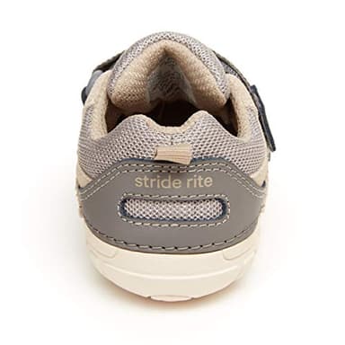 Stride Rite baby boys Sm Rhett Sneaker, Tan, 3 Infant US - Image 3