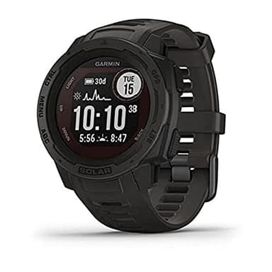 Garmin 010-02293-10 Instinct Solar, Rugged Outdoor Smartwatch with Solar Charging Capabilities, Built-in Sports Apps and Health Monitoring, Graphite - Image 1