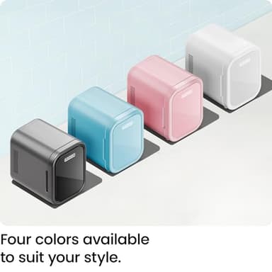 Iceman Portable Mini Fridge – Fits 6 x 12 oz Cans, Cooler and Heater Mini Fridge for Bedroom, Car, Office, Dorm and Skincare, AC/DC Car Plug-Compatible - Blue - Image 8