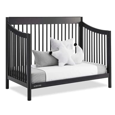 Delta Children Brooks 6-in-1 Convertible Crib - Greenguard Gold Certified, Midnight Grey - Image 10