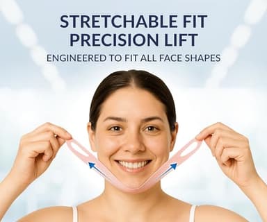 STYLIA V Line Lifting Collagen Face Mask - Double Chin Strap for Women - Jawline Shaper Face Lift Tape - Neck Lift Collagen Mask - Chin Strap for Sleeping - Hyaluronic Acid, Aloe Vera, Cica 10PC - Image 6