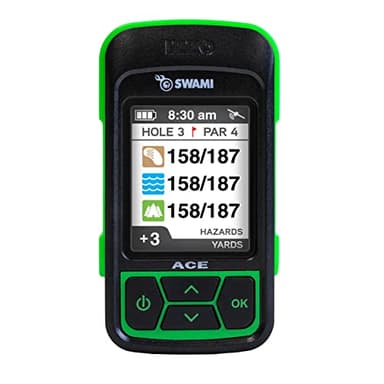 IZZO Golf Swami Ace Handheld Golf GPS Rangefinder - Lime Green - Image 4