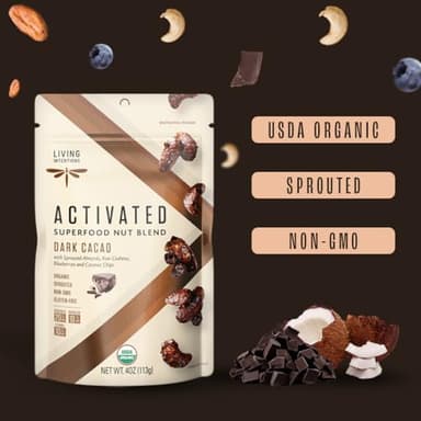 Living Intentions Activated Superfood Nut Blends, Gluten Free, Vegan, Organic, Paleo, Dark Cacao, 4 Ounce - Image 4