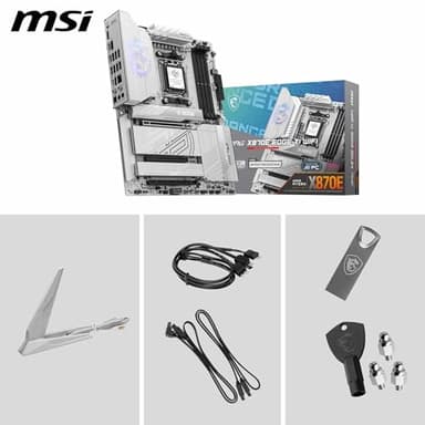 MSI MPG X870E Edge TI WiFi Motherboard, ATX - Supports AMD Ryzen 9000/8000 / 7000 Processors, AM5-80A SPS VRM, DDR5 Memory Boost 8400+MT/s (OC), PCIe 5.0 x16, M.2 Gen5, Wi-Fi 7, 5G LAN - Image 7