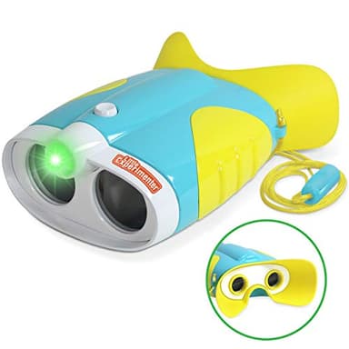Night Vision Binoculars for Kids & Toddlers, Birthday Gift Ideas, Outdoor Exploration Toys, Binocular + Flash Light & Face Comfort Rubber, Educational STEM Gifts for Boys & Girls Ages 3 4 5 6 Year Old - Image 6