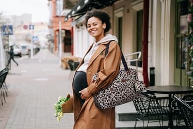 Pritent Diaper Bag Tote - Diaper Baby Bags with Pacifier Case, Shoulder Straps, Stroller Clips, Waterproof Large Mommy Maternity Travel Baby Bag for Mom and Dad, Leopard, Medium - Image 7