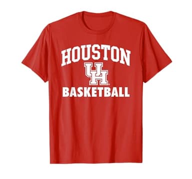 Houston Cougars Apparel Team Color Arch Over Basketball T-Shirt