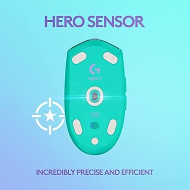 Logitech G305 LIGHTSPEED Wireless Gaming Mouse, Hero 12K Sensor, 12,000 DPI, Lightweight, 6 Programmable Buttons, 250h Battery Life, On-Board Memory, PC/Mac - Mint - Image 4