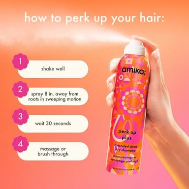 amika perk up plus extended clean dry shampoo - Image 6