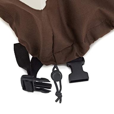 Amazon Basics Patio Chair Lounge Deep Seat, Outdoor Lawn and Patio Furniture Covers, Heavy Duty, Waterproof, Waterproof, Anti-UV, Durable, Set of 2, Beige/Tan - Image 4