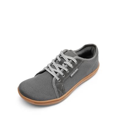 DREAM PAIRS Women's Barefoot Walking Wide Toe Box Zero Drop Minimalist Sneakers Non Slip Breathable Comfortable Lightweight Walking Shoes,Size 9.5W,Grey/Brown,SDWS2401W-W - Image 1