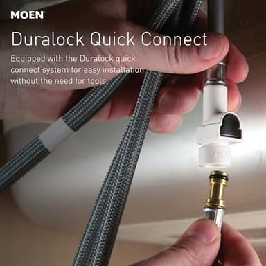 Moen 87233SRS Adler One-Handle High Arc Pulldown Kitchen Faucet with Power Clean, 24.7" L x 12.3" W x 14.6" H, Spot Resist Stainless - Image 4