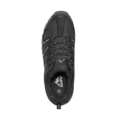 NORTIV 8 Men's Low Top Waterproof Hiking Shoes Lightweight Trekking Trails Outdoor Work Shoes 160448_Low Armadillo Black Dark Grey Size 12 M US - Image 3