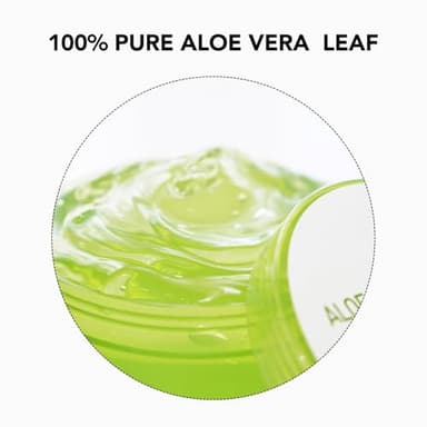 MIRACLAIR Aloe Vera Gel for Face, Skin, Hair & Sunburn Relief, Made with 100% Pure Aloe Gel for All Skin Types. Made in Korea. 300ml (10.1fl.oz) (1) - Image 3