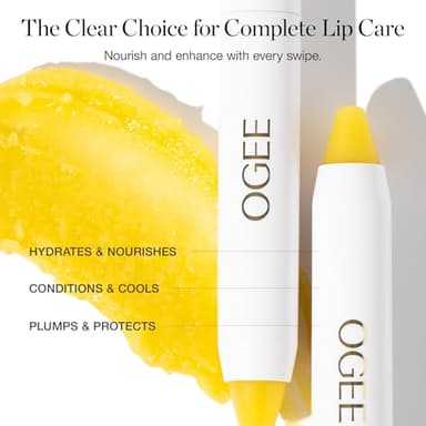 Ogee Sculpted Lip Oil - Lip Stain Made with 100% Organic Coconut Oil, Jojoba Oil, and Vitamin E - Best as Lip Balm or Overnight Lip Treatment - CLEAR - Image 3