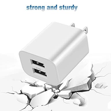 USB Wall Charger Block 2Pack Dual Port Cube Plug Power Charging Adapter Brick for Apple,for iPhone 16/17/Air/15/14/13/12/XS Max/XR/X/8/8 Plus/7/6,foriPad Mini/Air,for Samsung,for Kindle Fire,for LG - Image 5