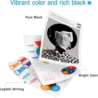 67XL Ink Cartridges Black/Color Combo Pack Compatible for HP Ink 67 67XL Work for DeskJet 2827e 2700 2700e 2755 2755e 2855e 4100 4155e 4133e 4255e Envy 6000 6455e 6020e 6400 6475e 6075 6055e 2 Pack - Image 7