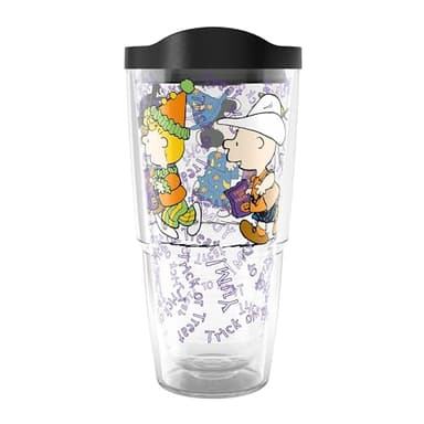 Tervis Peanuts - Snoopy Halloween Gang Made in USA Double Walled Insulated Tumbler Travel Cup Keeps Drinks Cold & Hot, 24oz, Classic - Image 1