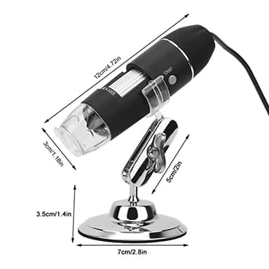 USB Digital Microscope Camera 50X to 1600X LED Microscope HD Handheld Microscopes with Bracket Portable Microscopes Compatible with iOS & Android Devices - Image 9