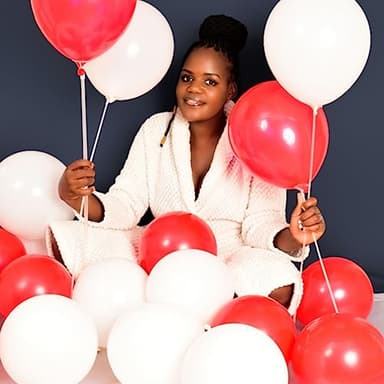 100pcs Red and white balloons 12 Inch Thickened Latex Red white Balloons for Mother's Day Decoration Valentine's Day Birthday Wedding Mother's Day Christmas Party Decorations - Image 3