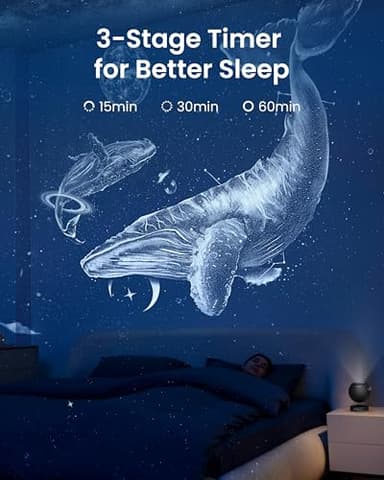 POCOCO Galaxy Star Projector for Bedroom with Replaceable Optical Film Discs, Home Planetarium Night Light Projector with High-Definition Soft Light for Relax, Study, and Meditate, Stress Relief Gifts - Image 4