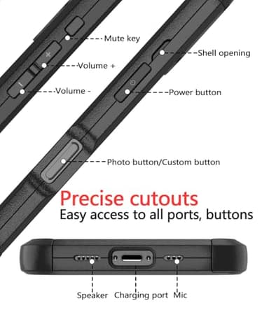 Diverbox for iPhone 16 Pro Max Case [Shockproof] [Dropproof] [Tempered Glass Screen Protector + Camera Protectors] Heavy Duty Protection Phone Case Cover for Apple iPhone 16 Pro Max (Black) - Image 7