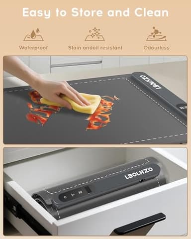 Warming Mat For Food Extra Large 36"x16" 580W Food Warmer Chafing Dishes for Buffet,Food Warming Mat,Food Warmers for Parties Buffet,Portable Heating Pad 6 Level Temp 6 Hour Timer - Image 5