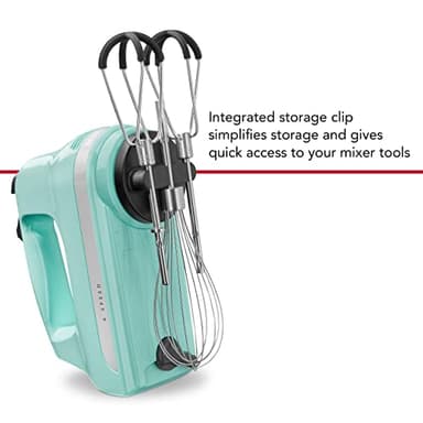 KitchenAid 6 Speed Hand Mixer with Flex Edge Beaters - KHM6118 - Image 4