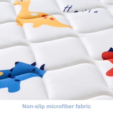 Ceekliybear 2-Pack Premium Foam Bed Bumpers for Toddler, Non-Slip Bed Rails for Toddlers for Twin, Queen, King Beds, Machine Washable Bumpers Cover for Easy Care（Size: 52" x 7" x 5"） - Image 4