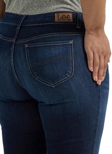 Lee Womens Plus Size Legendary Mid Rise Straight Leg Jean - Image 6