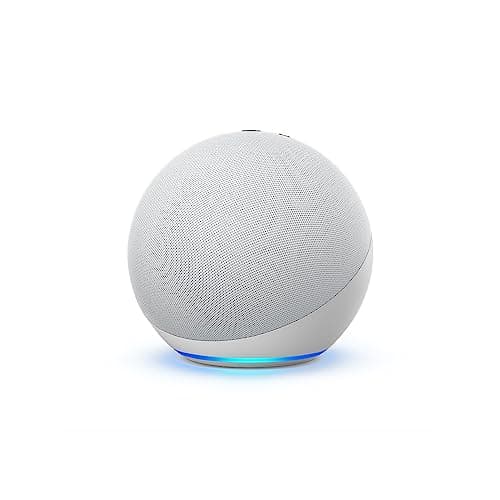 Amazon Echo (newest model), Alexa speaker with premium sound, Ideal for large bedrooms, living rooms and kitchens, Glacier White - Image 1