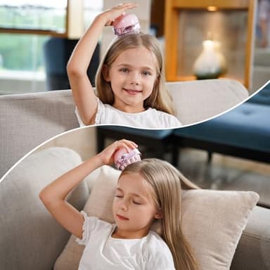 SHINLEA 2 in 1 Scalp Massager Hair Growth,Scalp Scrubber with Soft Silicone Bristles for Dandruff Removal,Shampoo Brush for Exfoliation,Head Massager for Both Wet and Dry Use (Pink) - Image 7