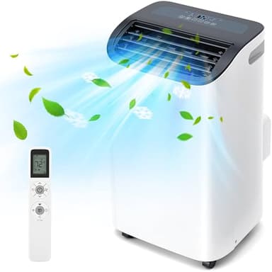 14000 BTU Portable Air Conditioner, Air Conditioner Portable Suitable for Bedoom, Apartment, Gym, Rooms up to 700 Sq.ft, 4-in-1 Quiet Portable Ac with Cool, Dry, Fan, Sleep Modes, Remote, Auto-Swing - Image 1