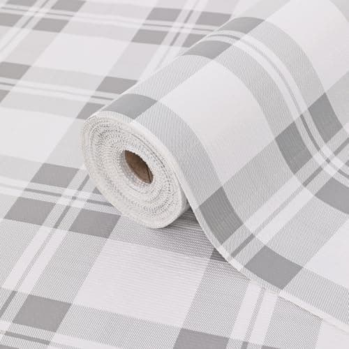 Drawer Shelf Liner for Kitchen Cabinets, Non Adhesive Slip Resistant Shelf Paper Easy to Clean, Strong Grip Thickened Waterproof Washable Mats for Pantry Shelves Cupboard Dresser(Grey, 12 in x 10 FT) - Image 1