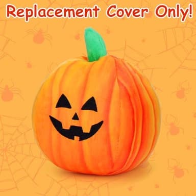 Mity rain Interactive Dog Ball Cover, Pumpkin Plush Replacement Covers Only for Bouncing Ball (Pumpkin - Image 5