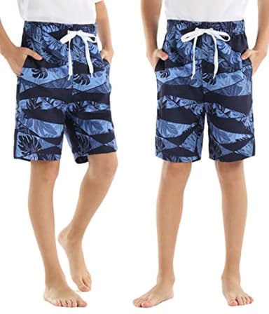 Rolimaka 3 Pack Boy's Swim Trunks Kid Board Shorts with Mesh Lining Youth Swimwear 10 12 - Image 3