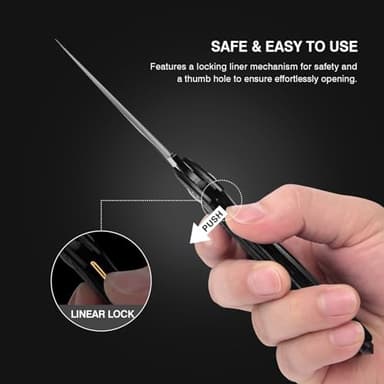 FUNBRO Multitool Carabiner with Pocket Knife, Stocking Stuffers Gifts for Men, EDC Carabiners with Folding Knives, Bottle Opener, Window Breaker and Screwdriver, Survival Gear for Camping Hiking - Image 6