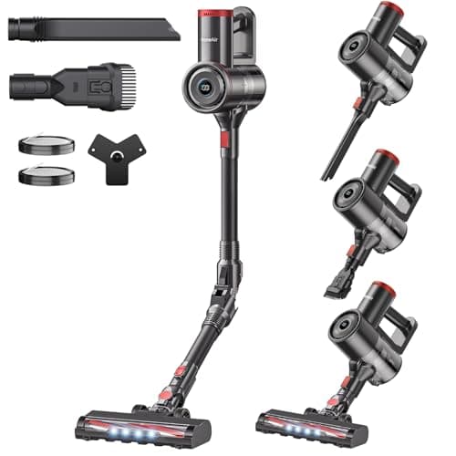 RONEAIR Cordless Vacuum Cleaner with Back-Saving&Self-Standing,Upright Vacuum Cleaners for Home,Anti-Tangle,Powerful Suction,Stick Vacuum Cordless Rechargeable for Hard Floors,Carpets,Pet Hair,Car - Image 1