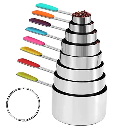 Bopei Stainless Steel Measuring Cups Set (8Cups) - Image 1