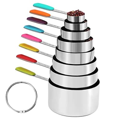 Bopei Stainless Steel Measuring Cups Set (8Cups) - Image 1