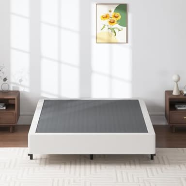 SHLAND Box Springs King 9 Inch High Profile King Size Box Spring Strong Metal Frame Mattress Foundation with Fabric Cover, Box Spring King Size Bed, Easy Assembly - Image 5