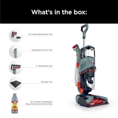 Shark CarpetXpert Upright Carpet, Area Rug & Upholstery Cleaner, Built-In Spot & Stain Remover & XL Tool, Perfect for Pets, Carpet Shampooer, 3 Cleaning Tools, Cleaning Solution, Slate Green, EX151 - Image 9