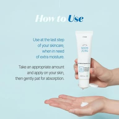 ETUDE SoonJung 2x Barrier Intensive Cream Original, Face Moisturizer, Shea Butter Hydrating Facial Cream for Sensitive Skin, Water-oil Balance & Panthenol, Korean Skin Care (2.02 Fl Oz) - Image 7