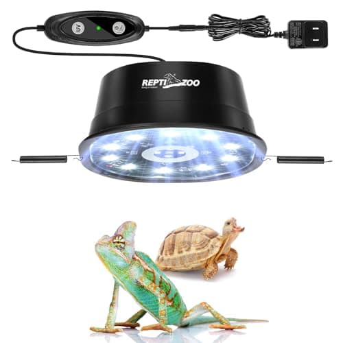 REPTI ZOO UVB Reptile Light with Dimming, LED UVB Light Bulb Fixture for Bearded Dragon Gecko Lizard Turtle Snake, Adjustable Brightness UVA UVB Lamp for Tropical & Desert Reptile - Image 1