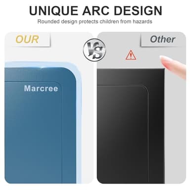 Marcree 0.23 Cub Safe, Small Safe Box with Key, Mini Home Safes for Money, Coin and Cash, Security Safes for Kids, Lock Box for Personal Items, Black, 6.69 x 9.06 x 6.69 Inches - Image 3