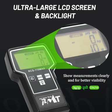 PB Motor Tech 110LBS Digital Refrigerant Charging Scale with Ultra Large LCD Screen & Portable Case, High Precision HVAC Freon Scale for Weighing Recovery Tanks - Image 4